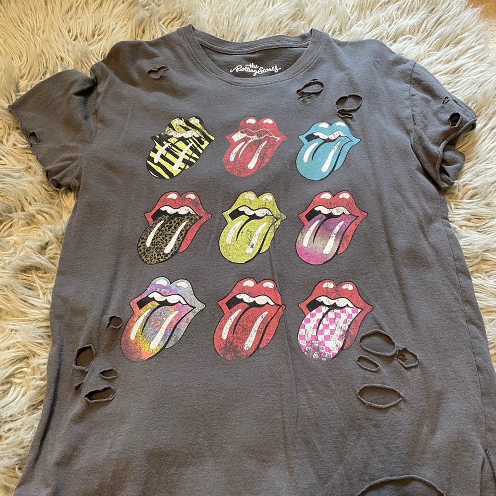 Distressed Rolling Stones Tee